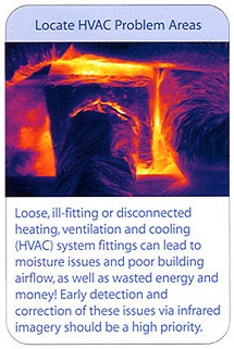 HVAC ductwork thermal air leak scan
